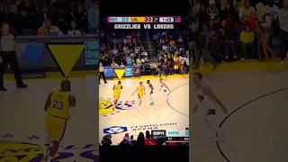 PART 1  LeBron Historic TripleDouble 👑 Grizzlies vs Lakers nba shorts [upl. by Nner]