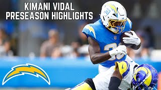 Kimani Vidal ELECTRIC NFL Debut⚡ NFL Preseason 2024 Highlights [upl. by Brear]