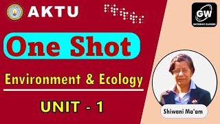 ONE SHOT I UNIT1 I ENVIRONMENT AND ECOLOGY I by Shivani Agarwal Maam I Gateway Classes I AKTU [upl. by Blasien982]