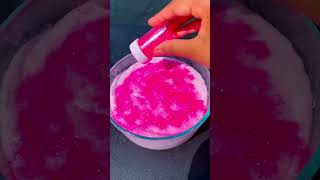 Making SLIME using ONLY the color PINK 💗 [upl. by Nosnev143]