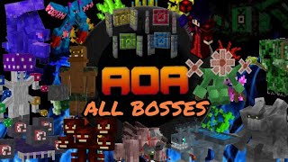 Minecraft Advent of Ascension All Bosses  1165 Mod [upl. by Jalbert666]