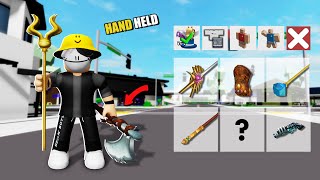 NEW SECRET HANDHELD WEAPON In Brookhaven WId  Roblox [upl. by Malet]