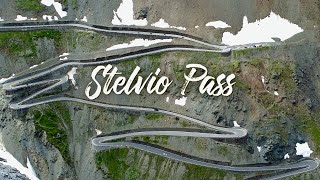 Passo dello Stelvio  The Stelvio Pass by drone  4K UHD Stilfser Joch [upl. by Ahsienahs]