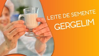 “Leite” vegetal de Gergelim  Receita Desinflamatória [upl. by Hailed465]