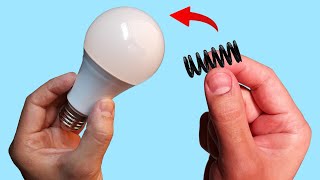 Take a Common Spring and Fix All the LED Lamps in Your Home How to Fix or Repair LED Bulbs Easily [upl. by Yatnoed]