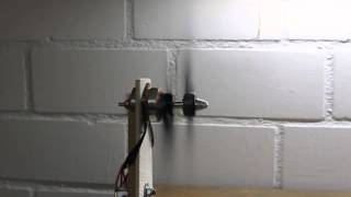 Homemade contrarotating propeller setup with 2 brushless motors [upl. by Dwan]