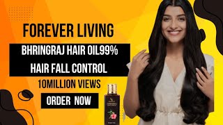 Forever Bhringraj Hair oil 99 hair fall control forever haircare viralshorts [upl. by Arocal]