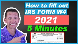 How to fill out IRS Form W4 2021 Fast [upl. by Nnaarat]