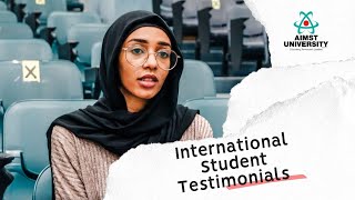 International Student Testimonials of AIMST University Malaysia [upl. by Mayor561]