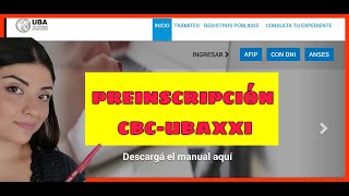 👉Cómo inscribirse en el CBC UBA 2021✔ PREINSCRIPCIÓN PARTE 1 [upl. by Dichy888]