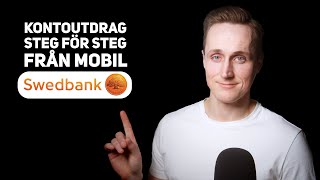 Swedbank Kontoutdrag  STEG FÖR STEG från MOBILEN [upl. by Demmahom515]