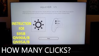 PS5 HDR SetupCalibration  S95B  QN90A  QN90B  QN95A  QN95B [upl. by Aronal]