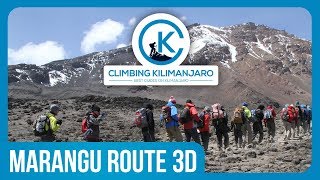 Marangu Route in 3D Kilimanjaro [upl. by Telrahc851]