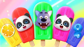 Rainbow Ice Pop  Learn Fruits  Colors Song  Nursery Rhymes amp Kids Songs  BabyBus [upl. by Nichola]