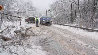 Snow hits Central Pennsylvania [upl. by Ri]