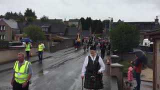 Massed Bands at Dufftown Highland Games 2018 [upl. by Eaneg710]