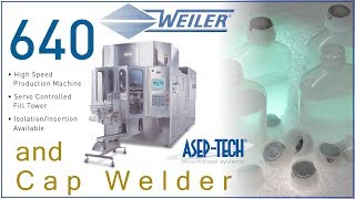 Blow Fill Seal AsepTech  Weiler Engineering Inc Model 640 producing LVP bottles plus Cap Welder [upl. by Elva]