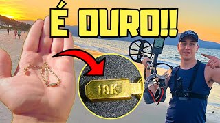 ENCONTREI OURO COM O DETECTOR DE METAIS 🤑🙏 detectorismo [upl. by Ettenhoj]