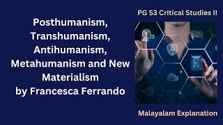 Posthumanism Transhumanism Antihumanism and New Materialism Francesca Ferrando [upl. by Aidnyl]