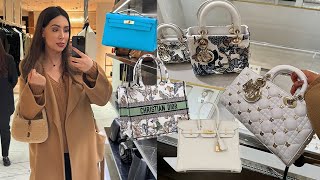 Selfridges Holiday Luxury Shopping  New Bags Dior Hermes YSL Gucci Fendi Valentino [upl. by Tice]