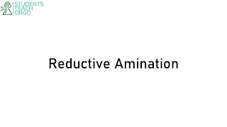 Organic Chemistry 2 Reductive Amination [upl. by Odom719]