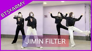 BTS Jimin filter dance cover class 2nd day 지민 필터 커버댄스 클래스 2번째날 [upl. by Wehner]