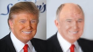 Donald Trump Photoshop Makeover  Removing Hair amp Tan [upl. by Adlesirhc]