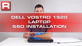 How to install a SSD in a Dell Vostro 1520 Laptop [upl. by Popele]