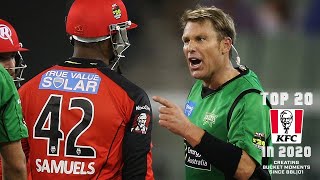 Biggest BBL Moments No9 Warne amp Samuels lock horns [upl. by Auqenehs]