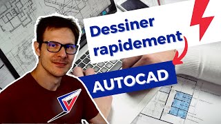 Dessiner rapidement sur AutoCAD ⚡ [upl. by Yamauchi860]