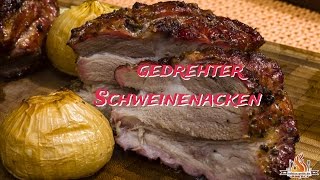 Gedrehter Schweinebraten vom Weber Holzkohle Kugelgrill [upl. by Perrins]