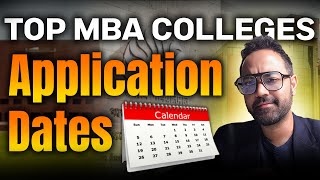 Top MBA Colleges Application Dates  Form Fees  Colleges Through CAT  NMAT amp XAT mbaprepration [upl. by Airtina]