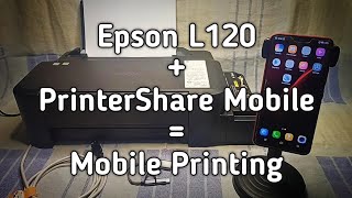 Printing with Smartphone  Epson L120  PrinterShare Mobile Print [upl. by Lindberg]