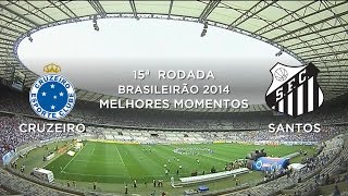 Melhores Momentos  Cruzeiro 3 x 0 Santos  Brasileirão 2014  17082014 [upl. by Pitt]