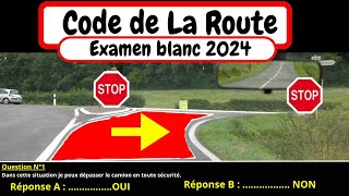 QUIZ CODE DE LA ROUTE 2024 [upl. by Arjan]