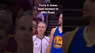 Curry amp James heat moment to the finals [upl. by Eednil]