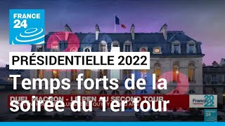 Présidentielle 2022 en France  retour sur les temps forts de la soirée électorale du 10 avril [upl. by Cirdes]