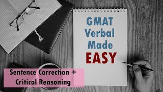 GMAT Verbal Made Easy Sentence Correction  Critical Reasoning [upl. by Odom]