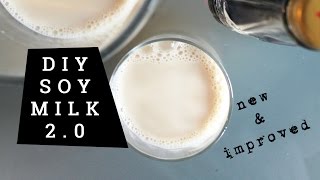 How To Make Soy Milk  new amp improved tutorial   Marys Test Kitchen [upl. by Silra970]