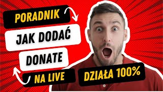 JAK USTAWIĆ DONATE NA LIVE 🤑 JAK DODAĆ DONATE DO OBS  TIPPLYPL 💲 Donate Alert Top Cel Licznik [upl. by Alicul106]