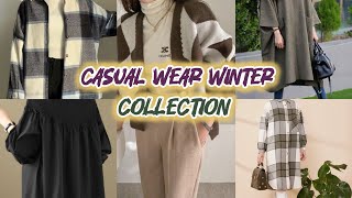 Beautiful Korean dresses for Muslims  Modest wear winter collection  winter wear collection [upl. by Atikahc]