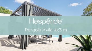 Découvrez notre pergola Avila Graphite 4 x 3 m  Mobilier de jardin Hespéride [upl. by Calva]