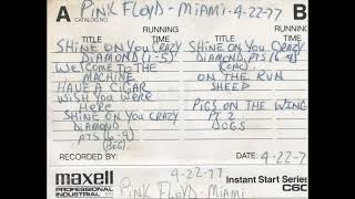 pinkfloyd Miami Baseball Stadium miami florida 19770422 Audience 192K Transfer amp remaster [upl. by Tobias]