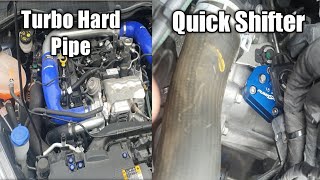 Installing A CEUK Turbo Hard Pipe And A Pumaspeed Quickshifter To My Mk8 Fiesta St Line [upl. by Sykes]