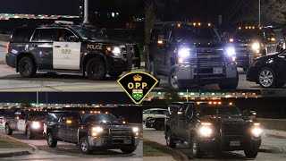 Ontario Provincial Police Emergency Response Team Near Ambassador Bridge In Windsor ON  2023 [upl. by Appolonia584]