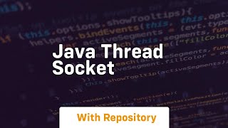 java thread socket [upl. by Carmella]