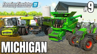 COMBINES JOHN DEERE of CLAAS 8900  MICHIGAN  9 Farming Simulator 22  FS 22 Timelapse [upl. by Vaasta438]