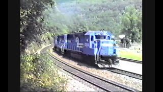 August 8 1987  Conrail on Horseshoe Curve  Day 1 of 2 [upl. by Nayrda]