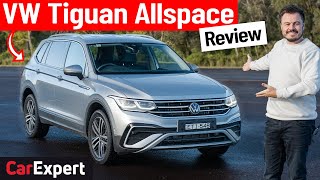 2023 Volkswagen Tiguan Allspace inc 0100 review Best 7 seat medium SUV [upl. by Merrielle]