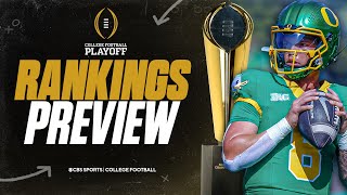 College Football Playoff Rankings PREVIEW Experts reveal their Top 12 teams ahead of first release [upl. by Yarvis]